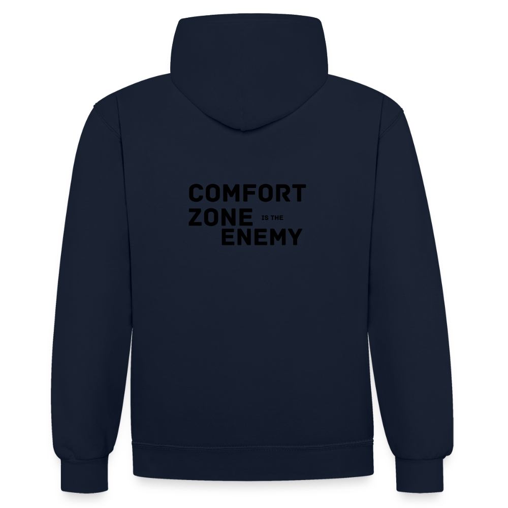 Black Raven - Comfort Zone hoodie - navy/red