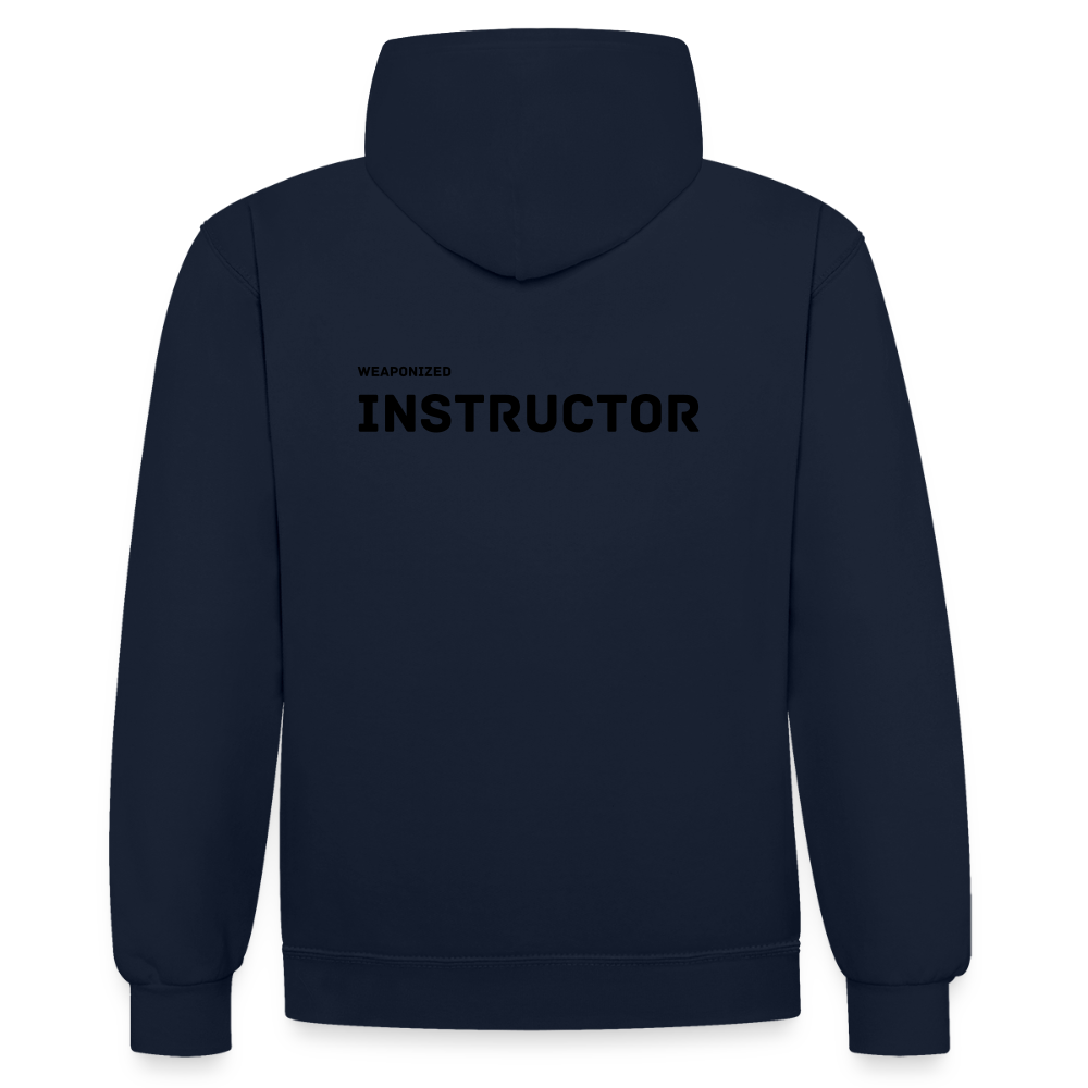 Black Raven Intructor Hoodie - navy/red