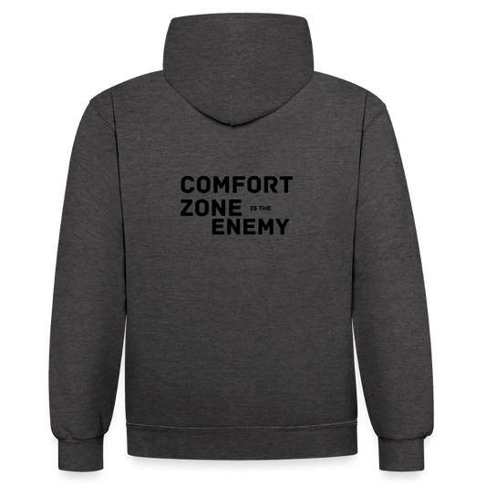 Black Raven - Comfort Zone hoodie - charcoal/black
